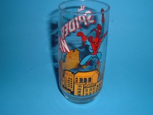 Spiderman glass Unusual Spiderman glass